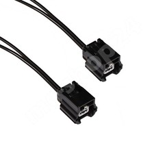 2x Stecker 2-polig Kennzeichenbeleuchtung Kennzeichenleuchte Renault Dacia Kabel