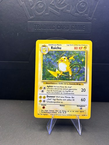 Raichu base set pokemon - base, 14