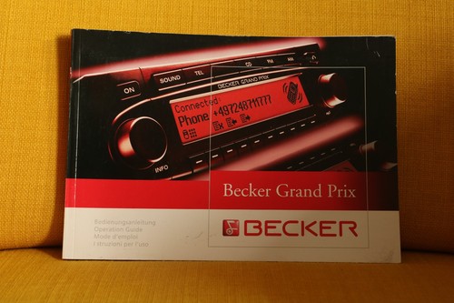 Bedienungsanleitung becker - bedienungsanleitung,