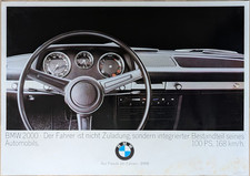 Poster Plakat - BMW 2000 Oldtimer Motorsport Vintage Werbung