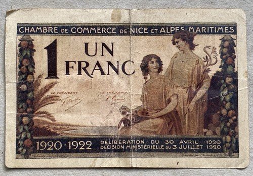 Sammlerstück franc banknote - sammlerstück,