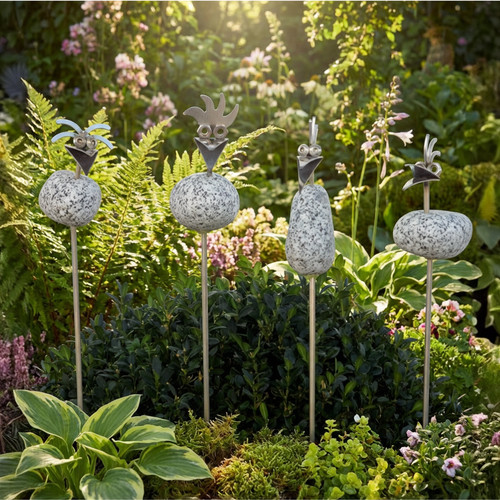 Gartenstecker steinvogel - gartenstecker,
