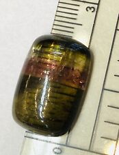 TURMALIN CABOCHON grün rosa 11 ct Brasilien mit auffälligen parallelen Farbzonen