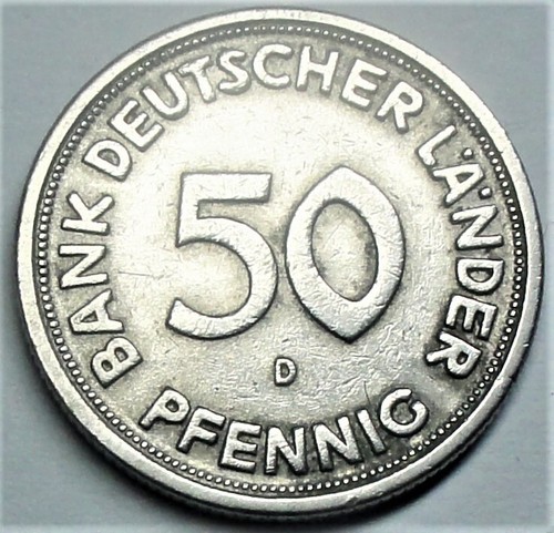 Deutschland pfennig 1949 - 50,