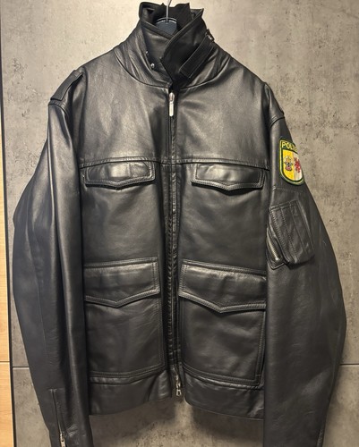 Lederjacke polizei - lederjacke, „polizei“