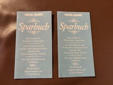 * 2x Sparbuch Park-Bank Ohne