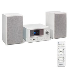 MEDION P85003 Micro Audio System DAB+ UKW Radio 2,8“ TFT Bluetooth CD USB weiß