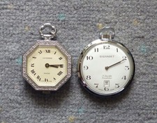 2 Taschenuhren - Umhängeuhren - Lucerne und Gigandet - beide laufen