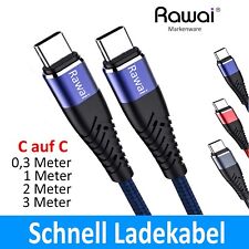 USB C auf USB C Schnellladekabel Ladekabel 1m 2m 3m Kabel 60W für Samsung Xiaomi