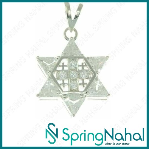 Davidstern mit jerusalem kreuz - davidstern,