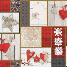 PVC Tischdecke Coeur Herz rot Weihnachten Winter Wachstuch Breite&Länge wählbar