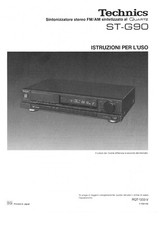 TECHNICS ST G90 - TUNER - USER