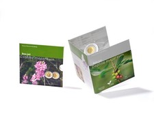 5 Euro Luxemburg 2022 Flora Fauna Bois Joli Echter Seidelbast Daphne mezereum