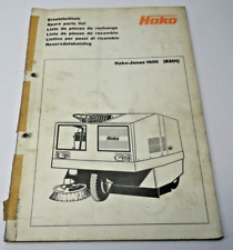 Ersatzteilliste Hako-Jonas 1600 (6301) Original Hako Hausdruckerei 