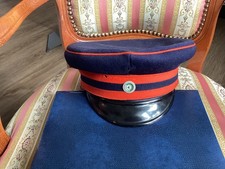 Orginale Sächsische Post- Schirmmütze von Oskar Jacob aus Plauen 