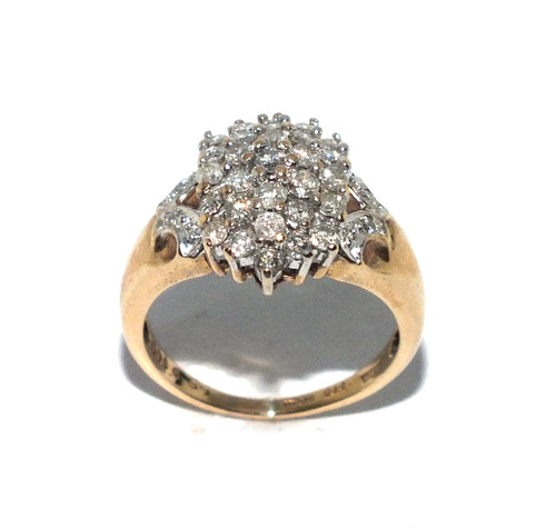 Damen 9ct gelbgold ring set - 9ct,