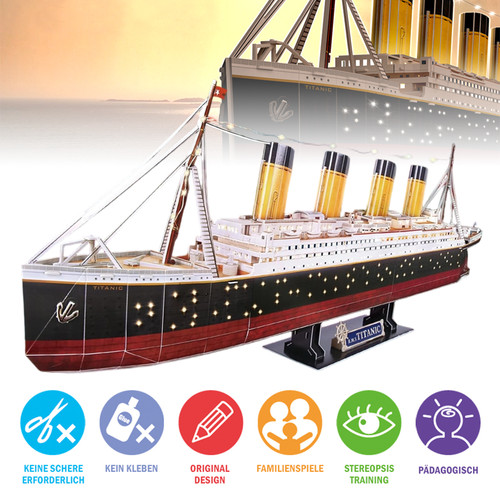 Titanic puzzle - titanic, 3d