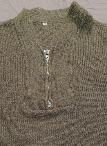 Men pullover green wool s - pullover,