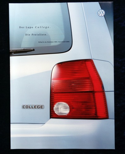 Lupo preisliste 2000 - vw,