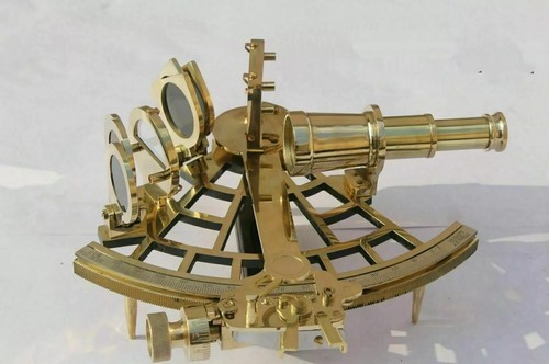 Messing sextant marine - messing, antik