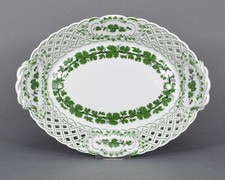 Meissen Weinlaub Henkelschale