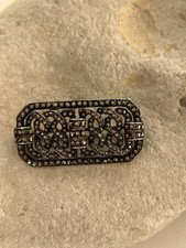 Alte Silber Brosche mit