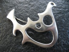 Brosche Silber 925 Juhls Norwegen Vintage Design große Ausführung von ca. 1965