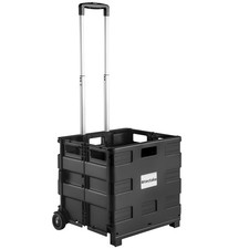 Einkaufstrolley klappbar Trolley Rollwagen Einkaufstrolly Shopper schwarz B-Ware
