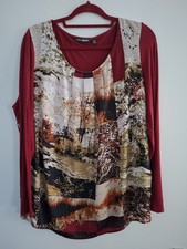 Blusenshirt Dunkelrot, Charles