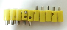 10 Stecker GELB z.B. für Märklin H0 Modellbahn oder N, TT etc.