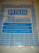 DDR Werbe Plastiktüte "PETKUS",Anlagen für die Saatgutaufbereitung.....,1970/80?