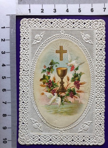 Spitzenbild kelch kreuz taube - kreuz,