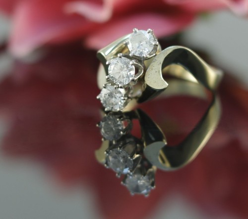 Brillant ring 585er - ring, /