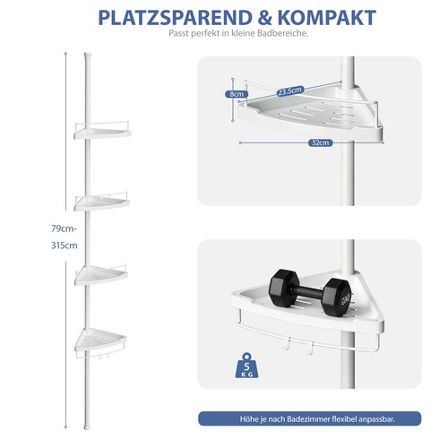 Duschregal badregal mit - badregal, 4