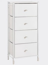 Kommode weiß 46,5x98,5x30cm Heine 4 Schubladen mit Fronten UVP:199€ 15.22