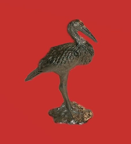 Zinn giessform storch - zinn,