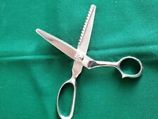 Zackenschere, Stoffschere, 22cm, Rostfrei, gebraucht