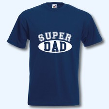 T-Shirt Papa Vatertag Fun-Shirt Super Dad College Style T-Shirt