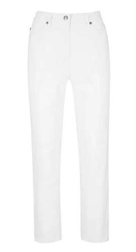 Damen hose weiß länge - weiß, 7/8