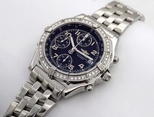 BREITLING CHRONOMAT EDITION MIT ORIGINAL BRILLANTBESATZ REF.: A13352 PAPIERE/BOX