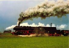 027-Ansichtskarte Dampfloks 50 3616 & 86 1001 Streckengabelung Sehma Sonderfahrt