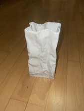 Rosenthal  Paper Bag / Tütenvase – T. Wirkkala – 22 cm – Weiß