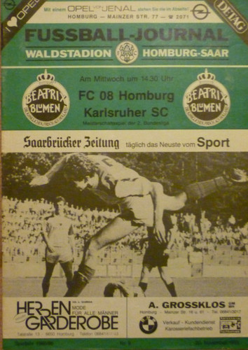 Stadionheft homburg ksc - ,