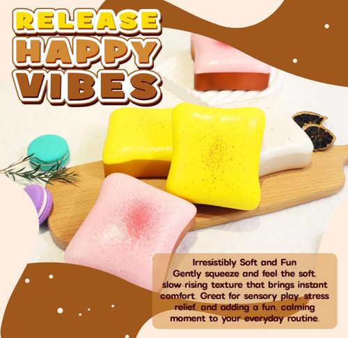 Realistic toast squishy soft - realistic, &