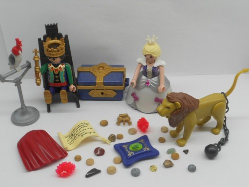 König und königin mit thron - und,