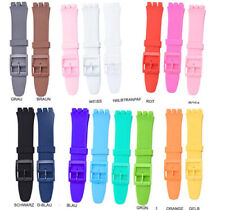 Silikon Ersatzband Kompatibel zu  Swatch 17mm 19mm 20mm