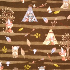 Brauner jersey mit fuchs tipi - brauner,