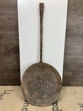 Alte XL Schöpfkelle Lochkelle Siebkelle Schöpfer Shabby Vintage Gartendeko #6101