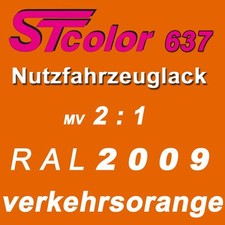 8,5 kg 2K HS Autolack VOC 2:1 RAL 2009 verkehrsorange NFZ LKW Lack Set + Härter