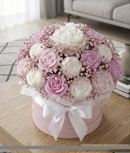 Bunte blumenbox mit - bunte,